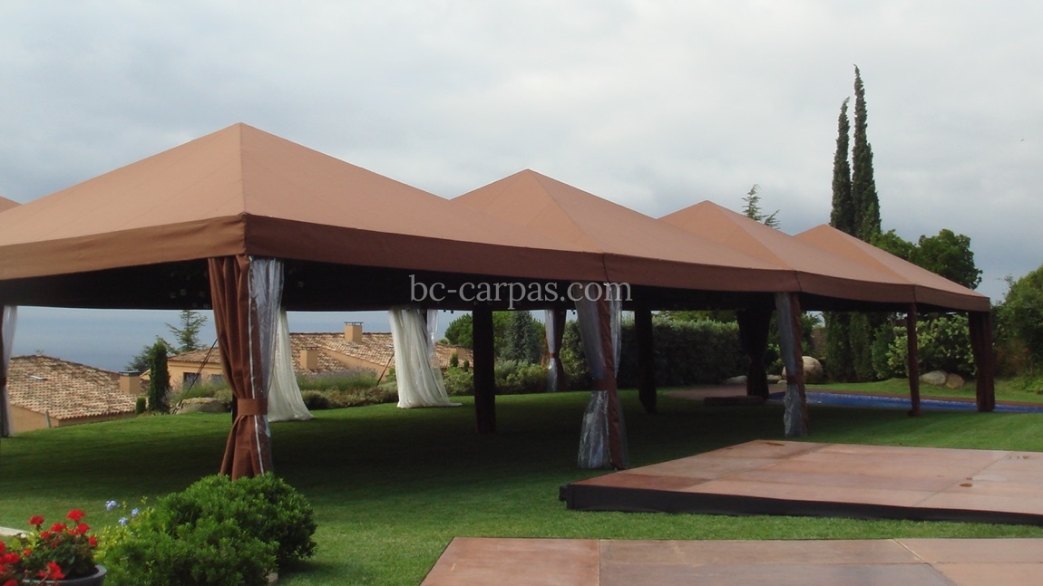 Rust brown marquee hire 2