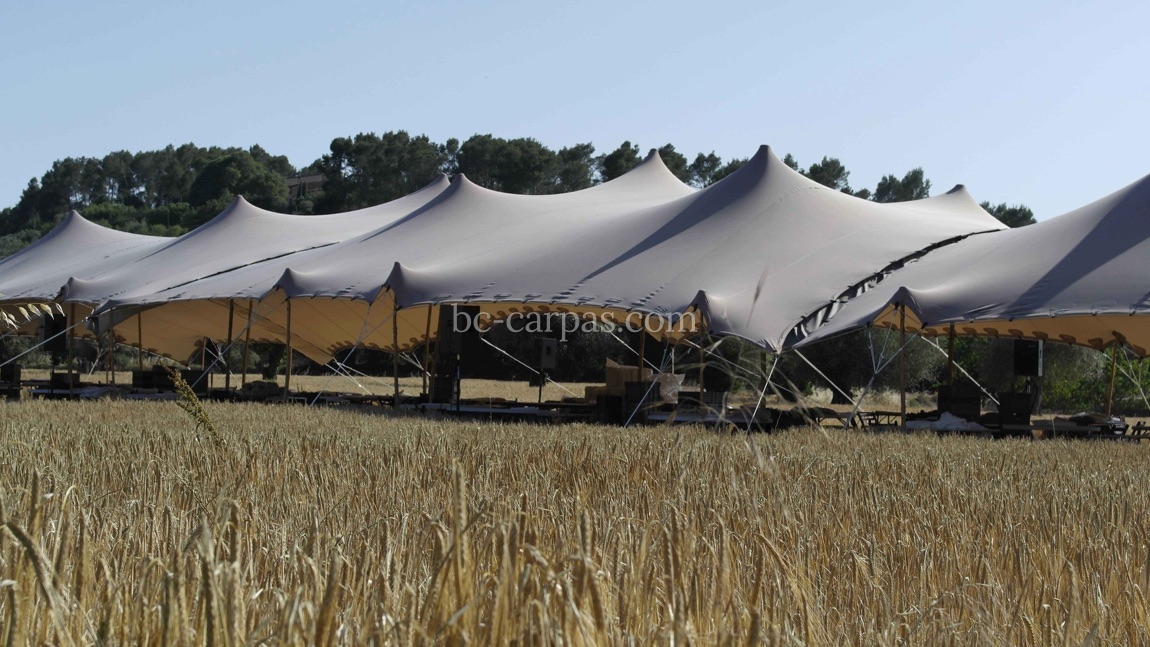 Taupe marquee hire 1
