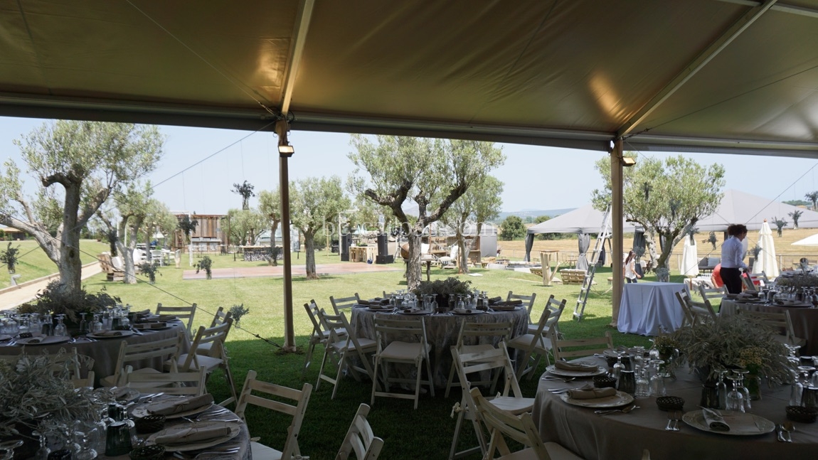 Taupe marquee hire 4