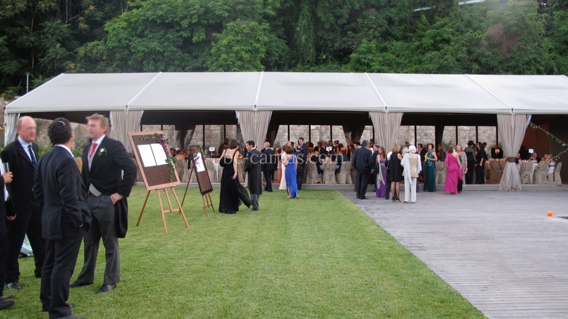 Taupe marquee hire 5